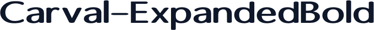 Carval-ExpandedBold