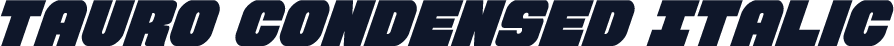 Tauro Condensed Italic