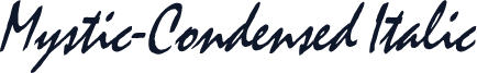 Mystic-Condensed Italic