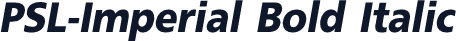 PSL-Imperial Bold Italic