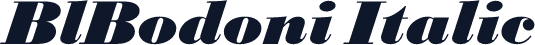 BlBodoni Italic