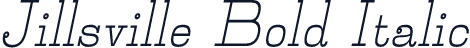 Jillsville Bold Italic