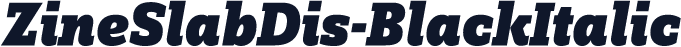 ZineSlabDis-BlackItalic