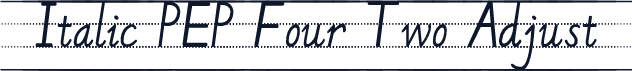 Italic PEP Four Two Adjust