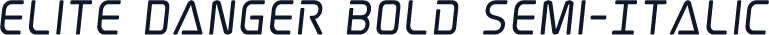 Elite Danger Bold Semi-Italic