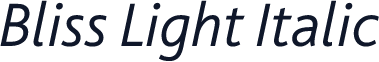 Bliss Light Italic