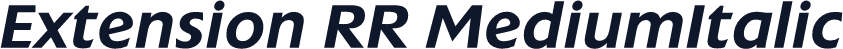 Extension RR MediumItalic