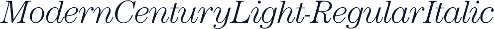 ModernCenturyLight-RegularItalic