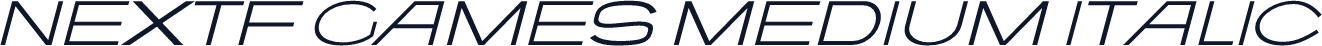 NextF Games Medium Italic