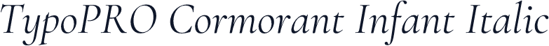 TypoPRO Cormorant Infant Italic