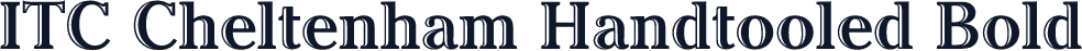 ITC Cheltenham Handtooled Bold