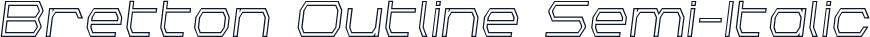 Bretton Outline Semi-Italic