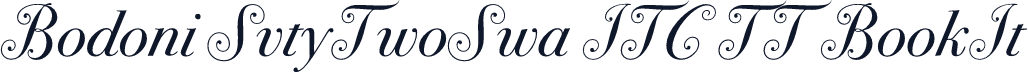 Bodoni SvtyTwoSwa ITC TT BookIt