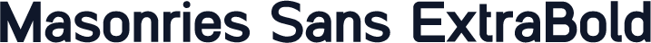 Masonries Sans ExtraBold