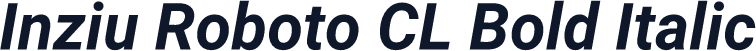 Inziu Roboto CL Bold Italic