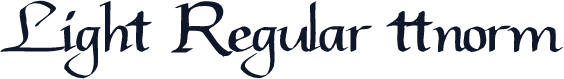 Light Regular ttnorm