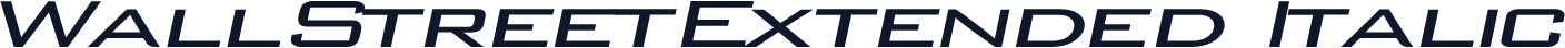WallStreetExtended Italic