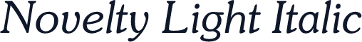 Novelty Light Italic