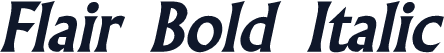 Flair Bold Italic
