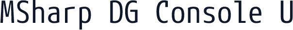 MSharp DG Console U
