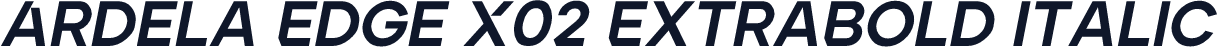 Ardela Edge X02 ExtraBold Italic