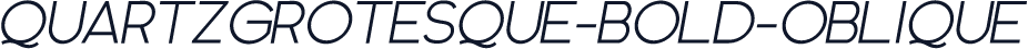QuartzGrotesque-Bold-Oblique