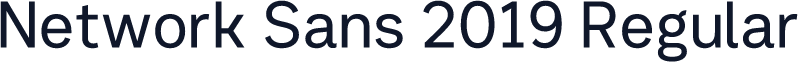 Network Sans 2019 Regular