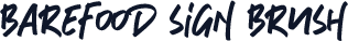 Barefood Sign Brush