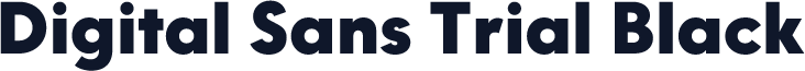 Digital Sans Trial Black