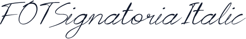 FOTSignatoriaItalic
