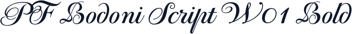 PF Bodoni Script W01 Bold