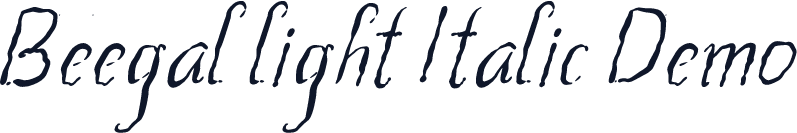 Beegal light Italic Demo