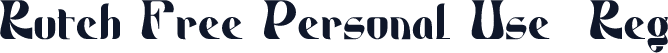 Rutch Free Personal Use  Reg