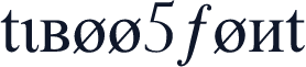 tiboo5font