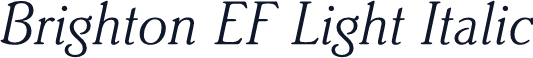 Brighton EF Light Italic