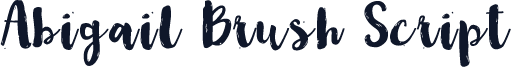 Abigail Brush Script