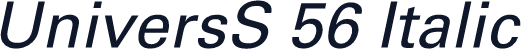 UniversS 56 Italic