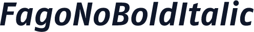 FagoNoBoldItalic