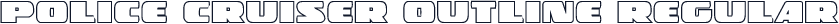 Police Cruiser Outline Regular
