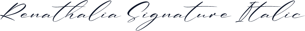Renathalia Signature Italic