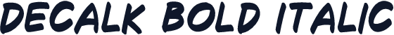 Decalk Bold Italic