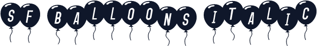 SF Balloons Italic