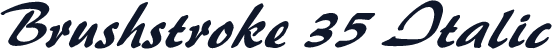 Brushstroke 35 Italic