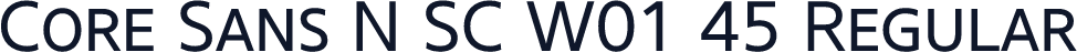 Core Sans N SC W01 45 Regular