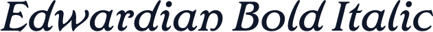 Edwardian Bold Italic