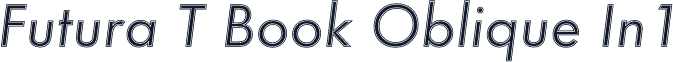 Futura T Book Oblique In1