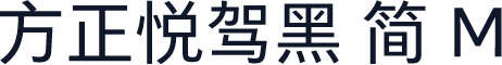 方正悦驾黑 简 M