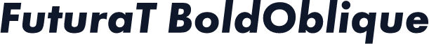 FuturaT BoldOblique