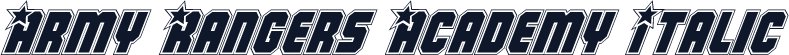 Army Rangers Academy Italic
