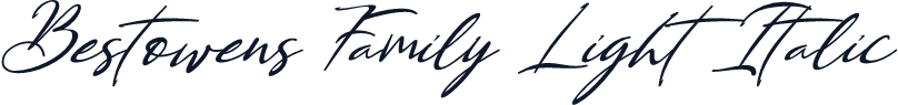 Bestowens Family Light Italic